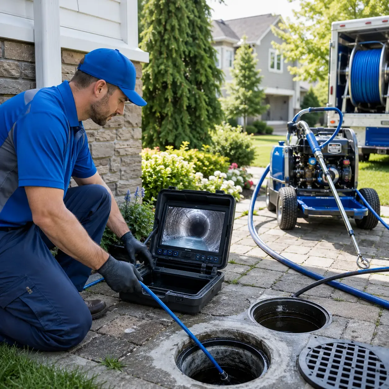 Outdoor drain cleaning professionals serving Caledonia, WI